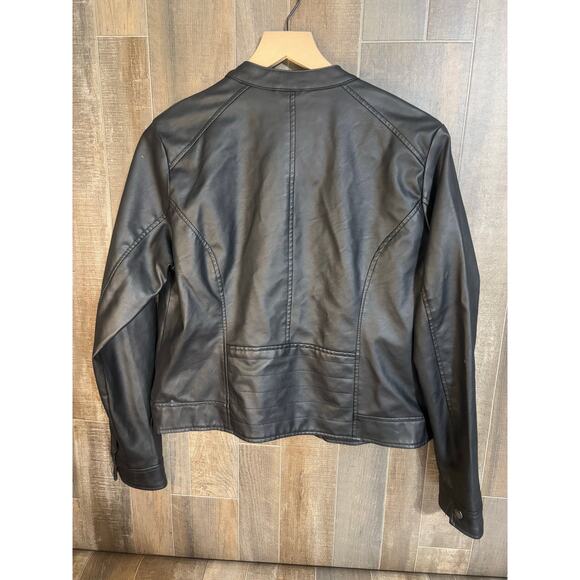 Women’s Delia‎ Faux Leather Jacket - Picture 1 of 3